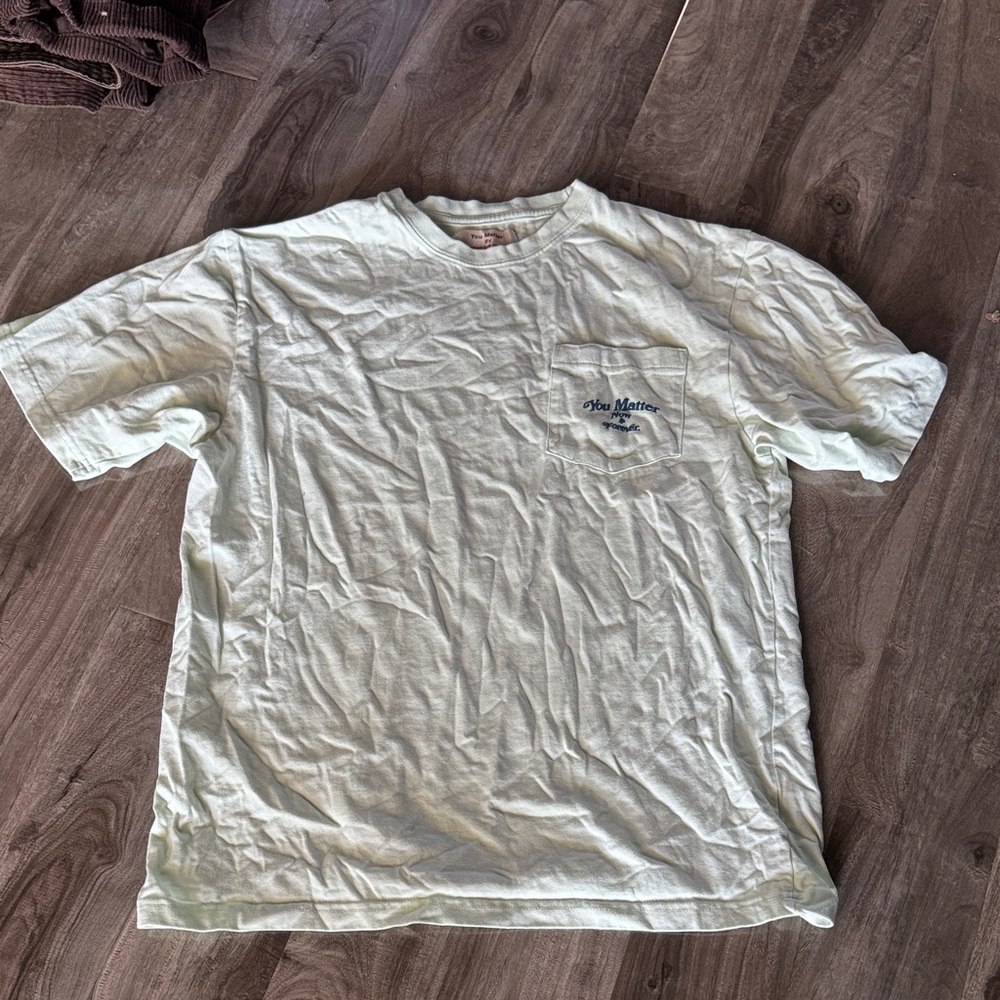 Men's Casual Short Sleeve Tee in mint green